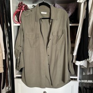 Equipment silk safari buttondown * size small